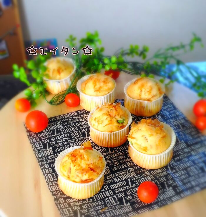栄養たっぷり!これだけで大満足な(食事系)マフィンのレシピ❤