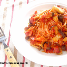 お手軽ランチに☆きのこたっぷり米粉パスタ