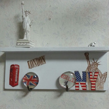 100均のグラスマーブルにデコポッジ!オリジナルフックで世界一周~