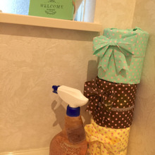 トイレ用品も可愛くデコパッチ!