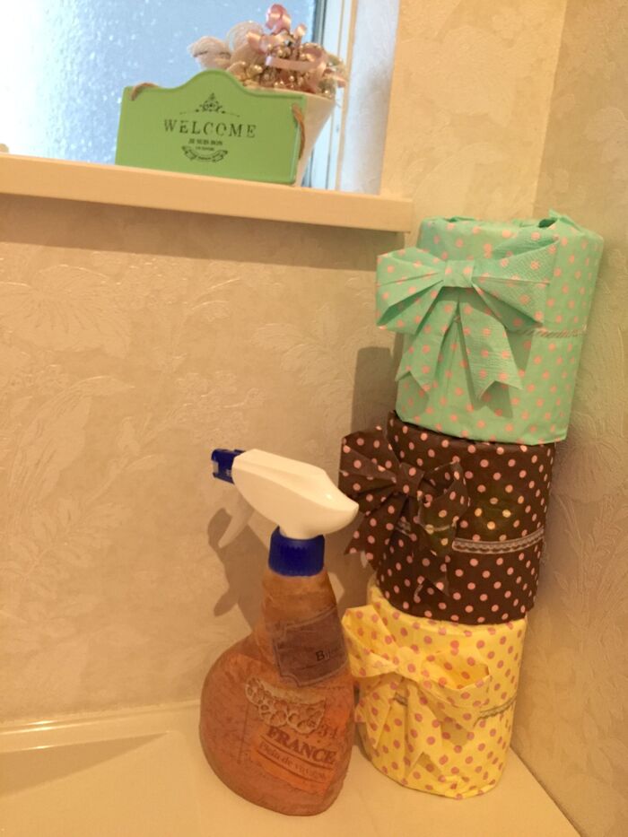 トイレ用品も可愛くデコパッチ!