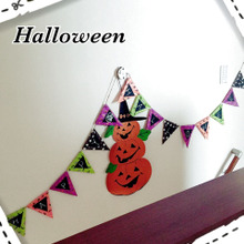 セリアの折り紙で作るハロウィンガーランド♡