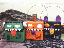 簡単工作!お菓子の空き箱であっかんべーモンスターの作り方!