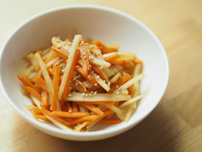 せっかくなので大根の皮で1品作ってみました!