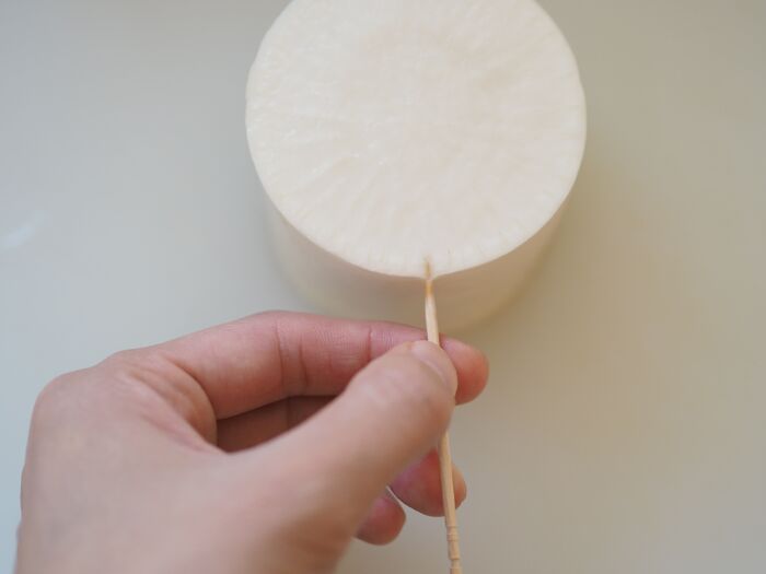 「包丁なしで大根の皮むき」を実践!