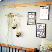 簡単!流木とフェイクグリーンで壁をデコレーション★