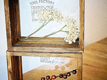 100均フォトフレームで簡単!トランク風ショーケース☆