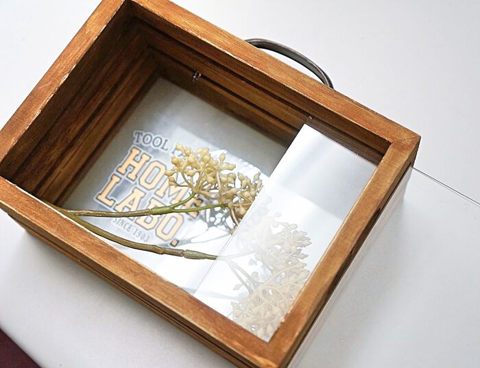 ⑥飾りたい物を入れる