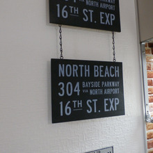 100均のウッドサインボードを活用!男前なバスロールサイン!(^^)!