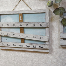 100均フォトフレームで!1週間をわかりやすく勉強できるインテリアボードに!