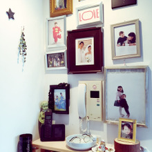 壁一面をファミリーフォトゾーンに