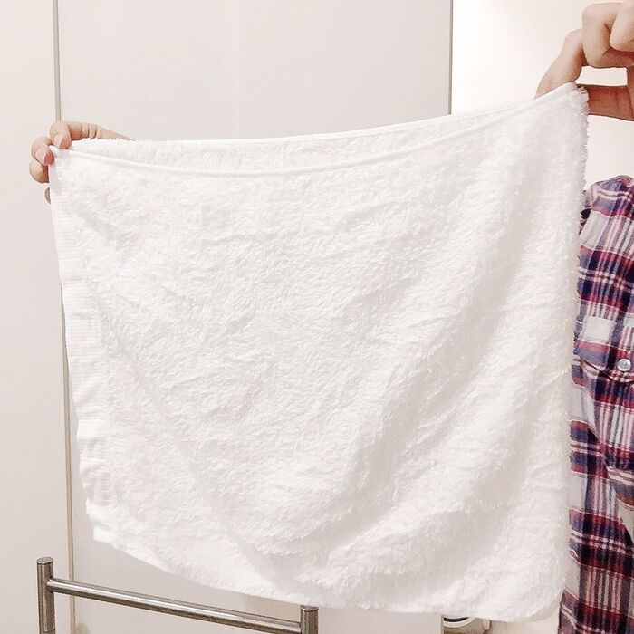 半分に折って、振る!