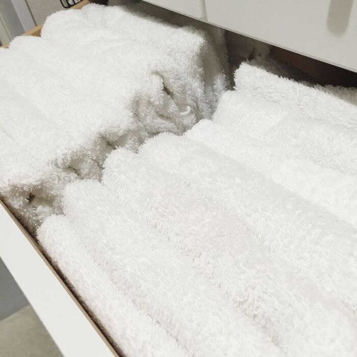 干す前にちょっとひと手間☆タオルをふわふわにする方法!