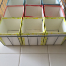 牛乳パックとマスキングテープで作るボックス