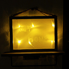 両面フォトフレームで簡単☆インテリアライト!