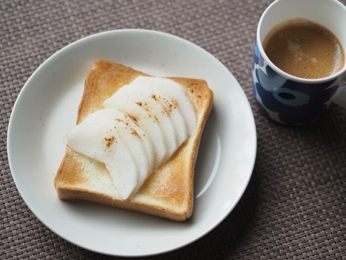 意外すぎる組み合わせ「梨トースト」ハマる美味しさ！【作ってみた】