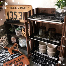 セリアのスノコで男前café風棚を作ろう!