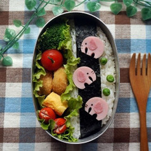 キャラ弁:ぞうさんのお散歩弁当