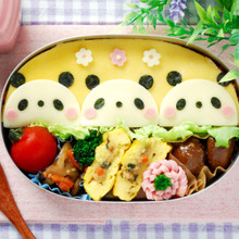 【初級編】キャラ弁☆ペタッとパンダのオムライスの作り方