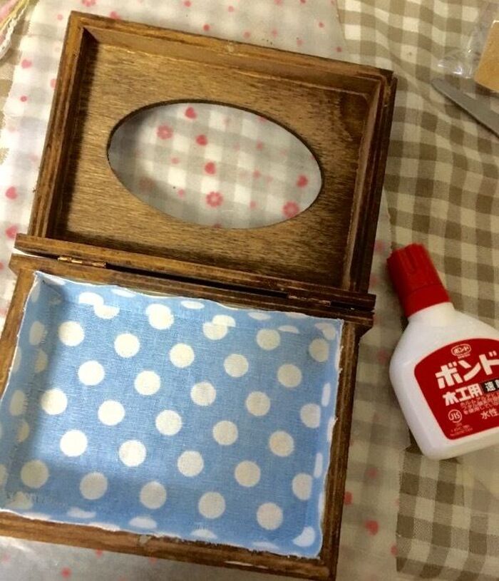 2*中に布を貼る