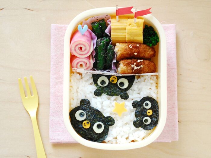 【初級編】キャラ弁☆海苔弁アレンジレシピ!くまさんのかくれんぼ
