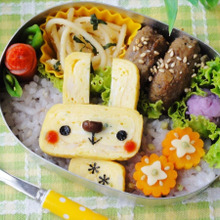 卵焼きde簡単うさぎちゃんデコ弁♪