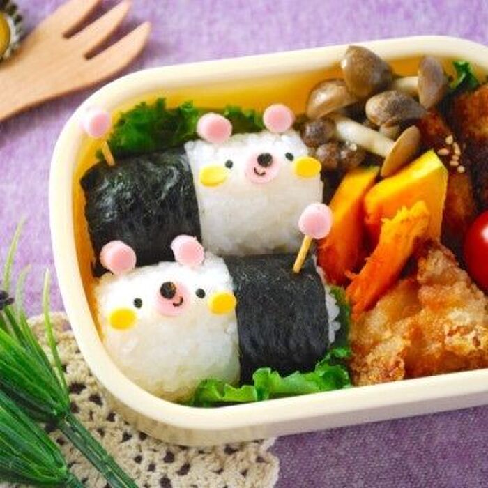 【初級編】キャラ弁☆しっぽがピーン!なワンコおにぎりレシピ