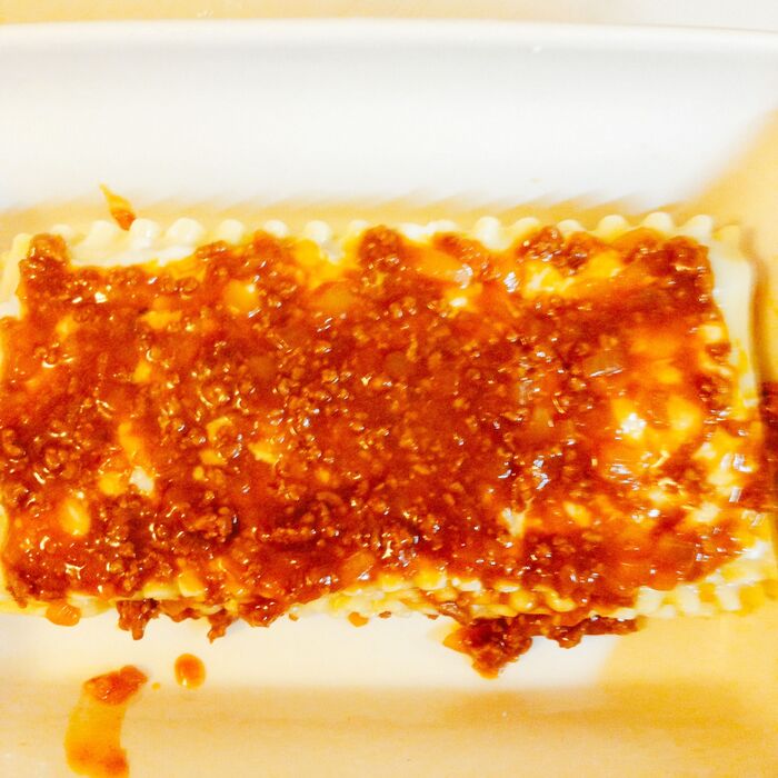 ラザニア6枚分重ね完了