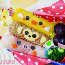 キャラ弁!動物のスティックおにぎり☆おさるサン・ブタさん・トリさん