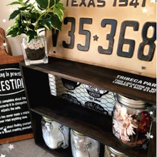 雑貨をヴィンテージワックスで男前にペイント♪&ステンシル