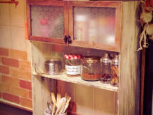 100均フレームを扉にして♪キッチンのスパイス棚