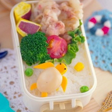 ウズラの卵のウミガメ君のキャラ弁