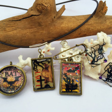 セリアつけまつ毛と100均材料で切り絵風シルエットアクセサリーの作り方!