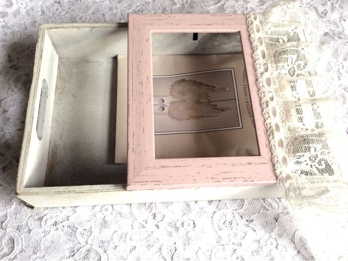 フレーム下に レースを 付けます♪