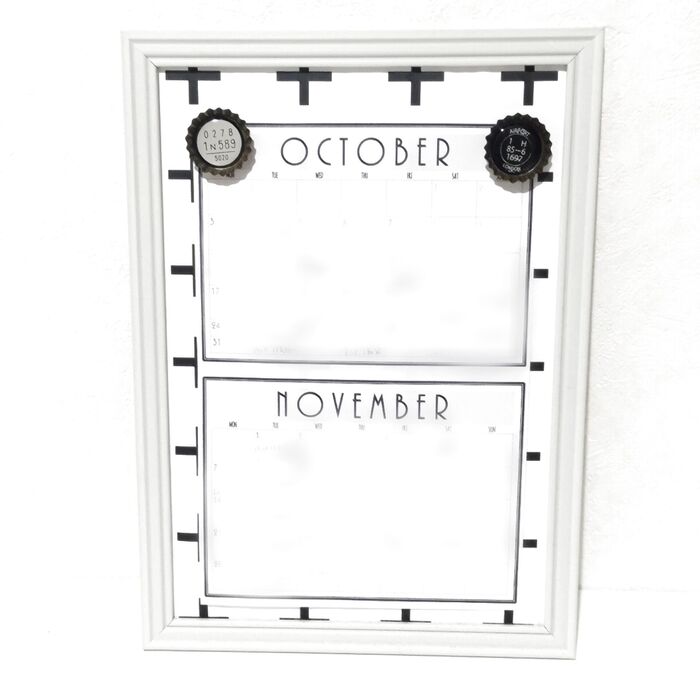 【100均diy】挟むだけ!簡単マグネットボード