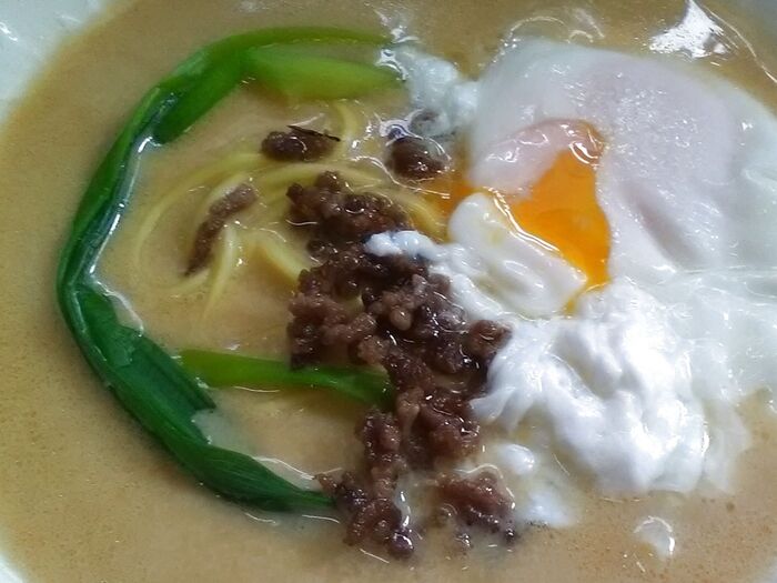豆乳でマイルド!ラ王・豚骨醤油味でお腹満足♪
