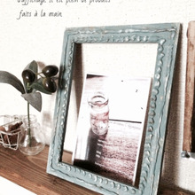 グルーガンで海外風アンティークフレーム