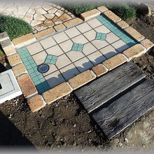 外構DIY☆お庭の足洗い場<STEP1>下地基礎の作り方