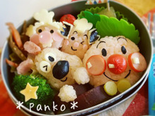 アンパンマンとパン工場の仲間たちのお弁当/キャラ弁