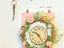 セリア時計をDIY★森の中にいるような気分になれる癒しのCLOCK♡