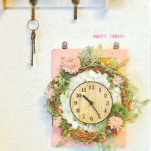 セリア時計をDIY★森の中にいるような気分になれる癒しのCLOCK♡
