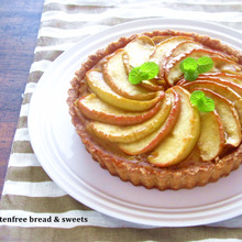 ココナッツオイルを使って☆林檎とさつまいもの米粉タルト