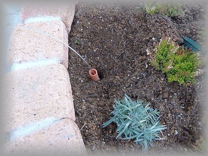 配管の地下埋と電源元