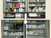 【整理整頓】ルールを決めて断捨離!食器棚をスッキリ収納☆