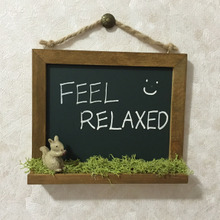 5分で完成☆ダイソーの天然木フレーム(ブラックボード)を使った癒される壁掛け