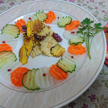 Wavy vegetable slice salad その2