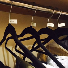 もう迷わない♪ハンガーにもラベリング