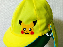 余ったフェルトで!カラー帽子にオリジナルアップリケ!ピカチュウ&ドラえもん!を手作り!