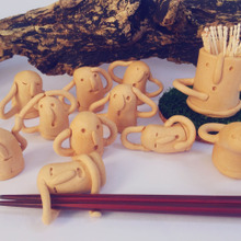 セリア木かるねんど1個で、はにわ形箸置きの作り方!