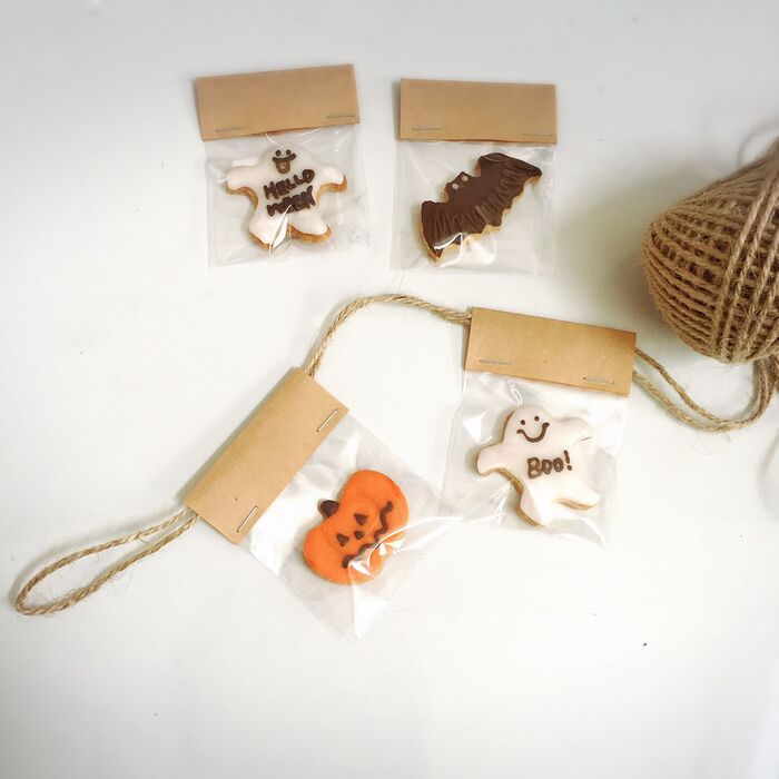 3.麻紐を通します